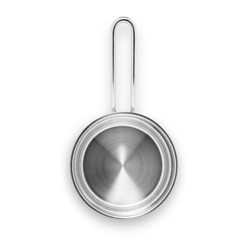 Eva Trio Stainless Steel Kasserolle, Kochtopf, Induktionsgeeignet, Aluminium, Edelstahl, Polished Steel, 1.8 L, 302418