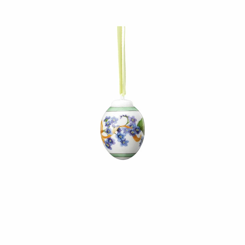 Hutschenreuther Deko-Mini-Ei Frühlingswiese - Vergissmeinnicht, Porzellan, Mehrfarbig, 5.2 cm, 02254-723592-27956