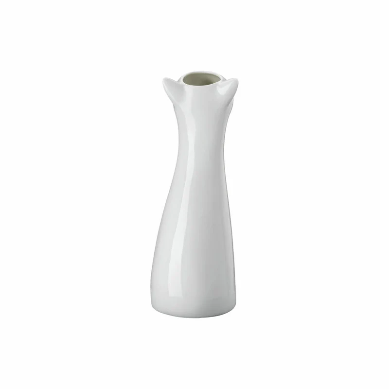 Hutschenreuther Katzen-Vase, Dekovase, Porzellan, Weiß, 20 cm, 02490-800001-26020
