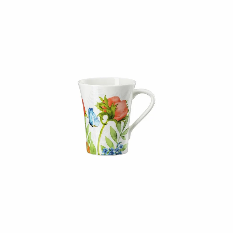 Hutschenreuther Henkelbecher Nora Wild Flowers - Anemone, Bone China, Mehrfarbig, 400 ml, 02048-727467-15505