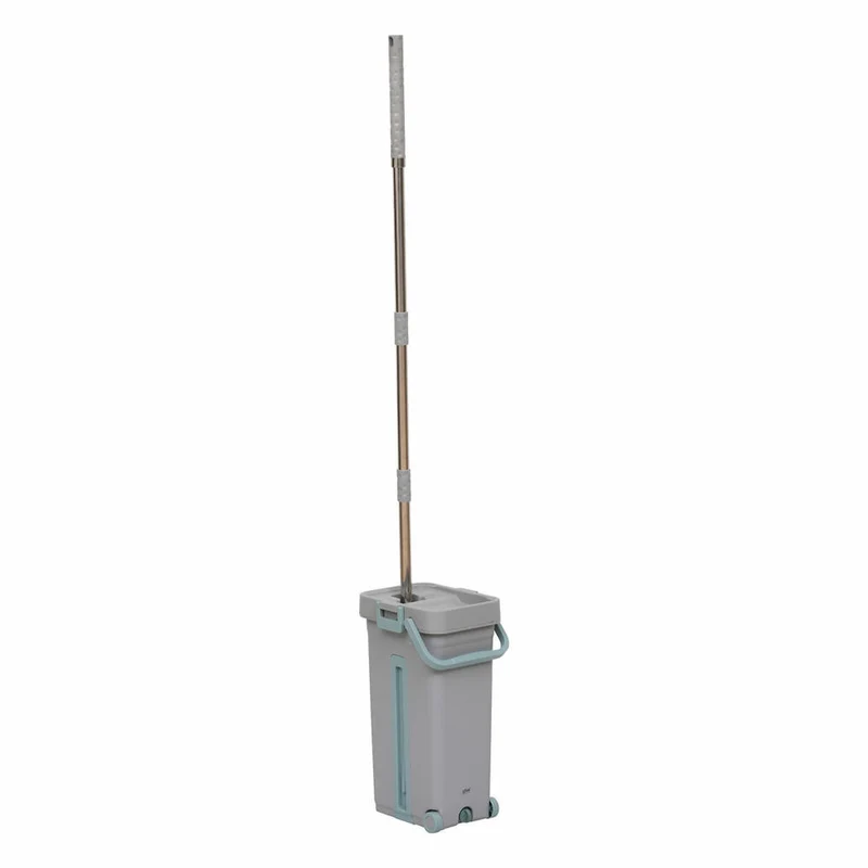 5five Simply Smart Wischmop Set, Bodenwischer, Eimer, Wischtuchpresse, Kunststoff / Edelstahl, 202675