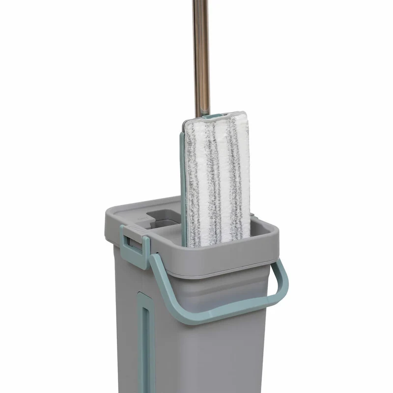 5five Simply Smart Wischmop Set, Bodenwischer, Eimer, Wischtuchpresse, Kunststoff / Edelstahl, 202675