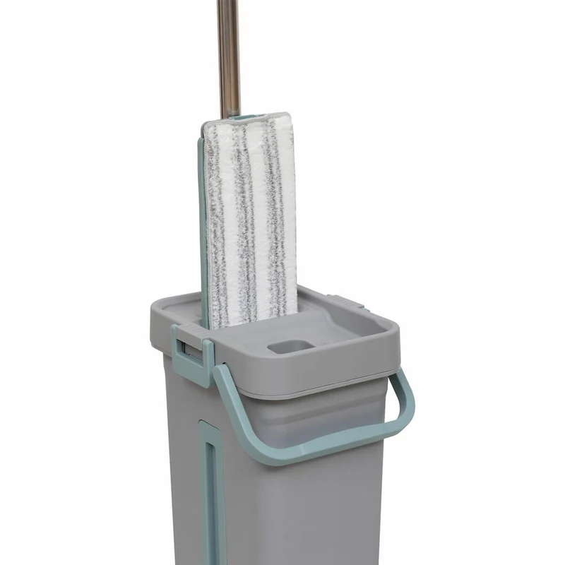 5five Simply Smart Wischmop Set, Bodenwischer, Eimer, Wischtuchpresse, Kunststoff / Edelstahl, 202675