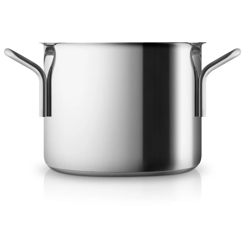 Eva Trio Stainless Steel Topf, Kochtopf, Induktionsgeeignet, Aluminium, Edelstahl, Polished Steel, 2.2 L, 302422