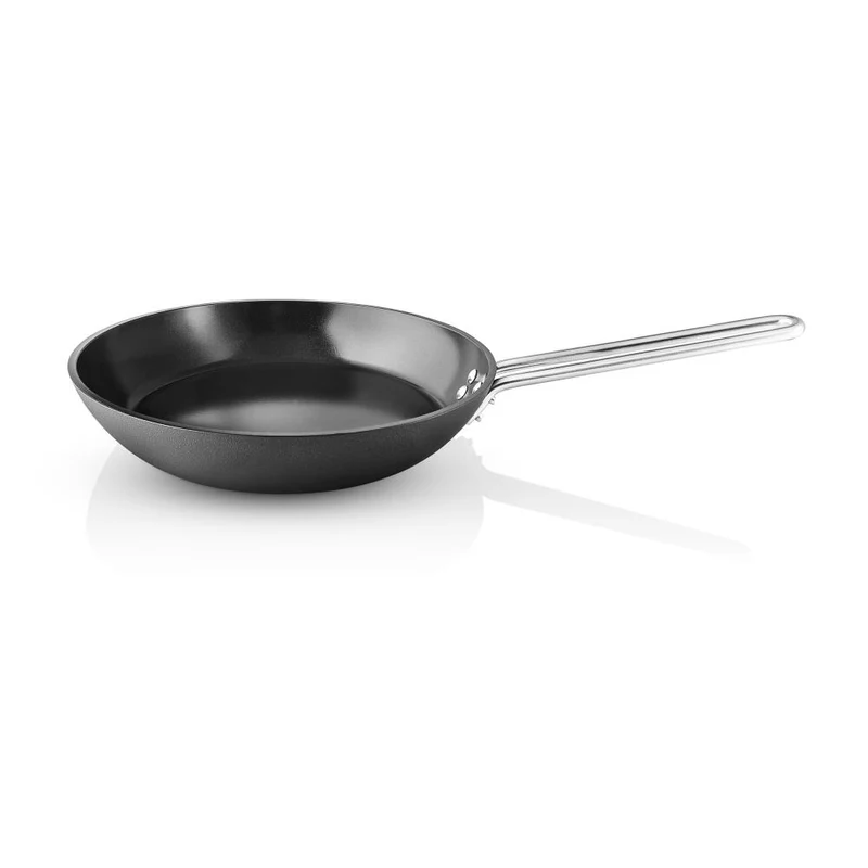 Eva Trio Professional Bratpfanne, Pfanne, Induktionsgeeignet, Aluminium, Edelstahl, Keramik Beschichtung, Black, 28 cm, 204828