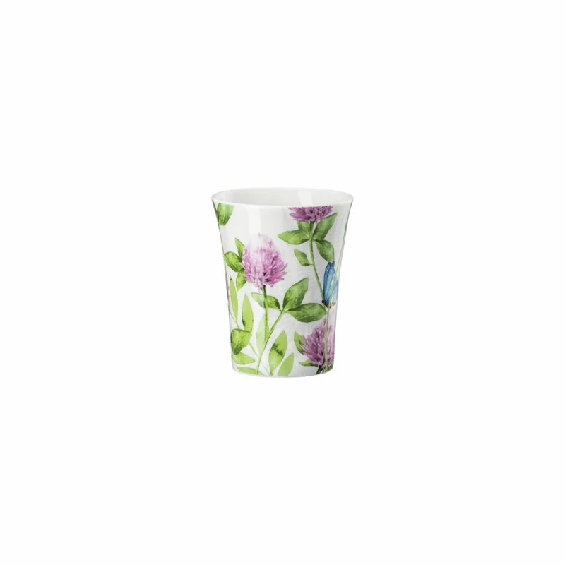 Hutschenreuther Henkelbecher Nora Wild Flowers - Klee, Bone China, Mehrfarbig, 400 ml, 02048-727469-15505