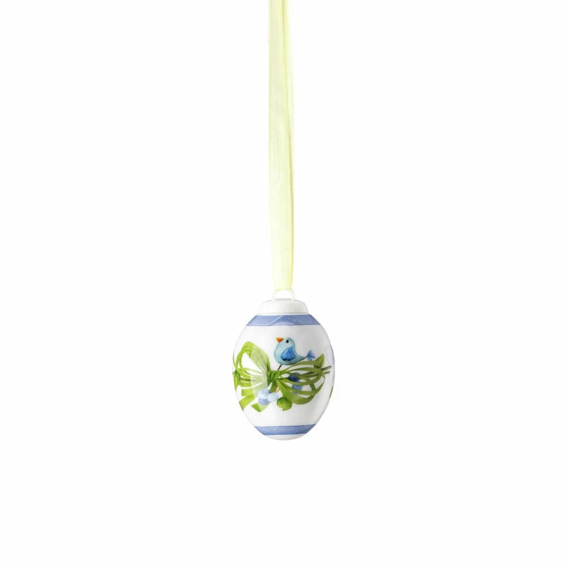 Hutschenreuther Deko-Mini-Ei Frühlingswiese - Narzisse Weiß, Porzellan, Mehrfarbig, 5.2 cm, 02254-723594-27956