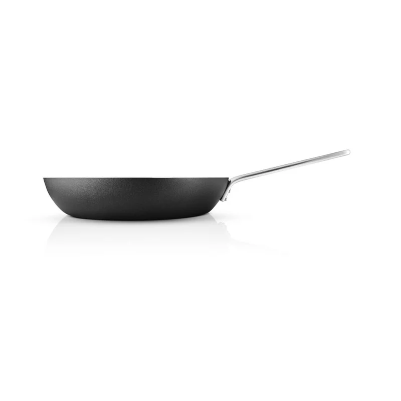 Eva Trio Professional Bratpfanne, Pfanne, Induktionsgeeignet, Aluminium, Edelstahl, Keramik Beschichtung, Black, 30 cm, 204830