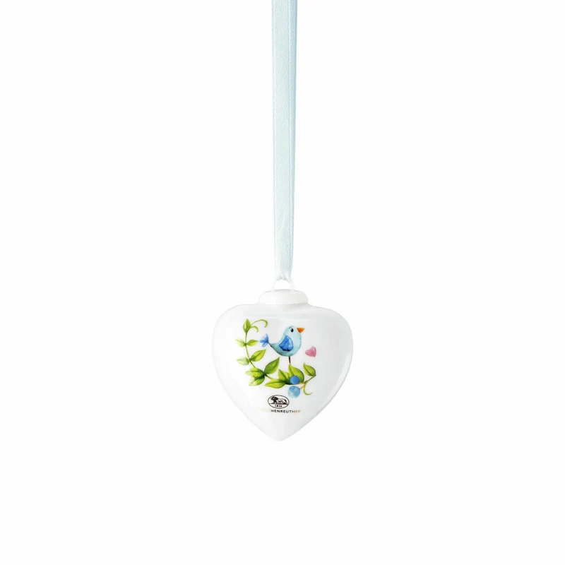 Hutschenreuther Deko-Mini-Herz Frühlingsgrüße - Narzisse Gelb, Porzellan, Mehrfarbig, 5.4 cm, 02256-727124-27840