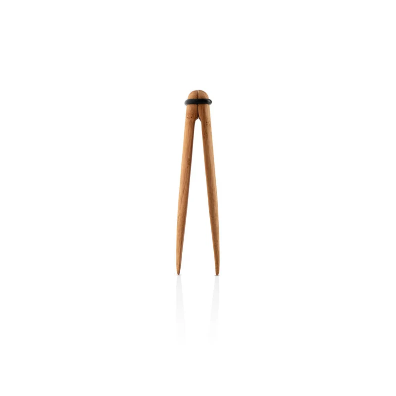 Eva Solo Nordic Kitchen Aufschnittzange, Servierzange, Bambus, Silikon, Bamboo, 17 cm, 530475