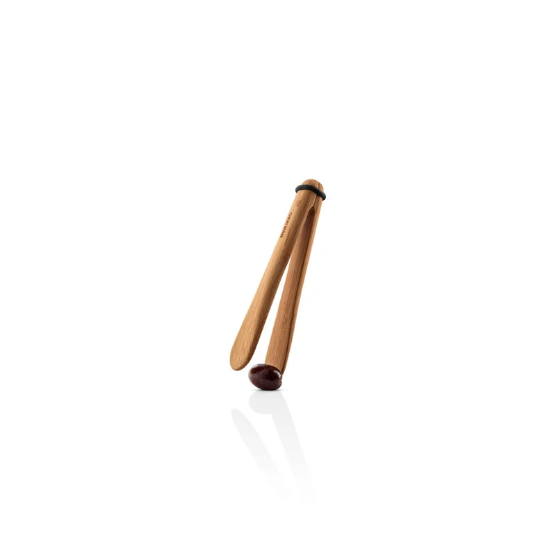 Eva Solo Nordic Kitchen Aufschnittzange, Servierzange, Bambus, Silikon, Bamboo, 17 cm, 530475
