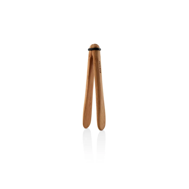 Eva Solo Nordic Kitchen Aufschnittzange, Servierzange, Bambus, Silikon, Bamboo, 17 cm, 530475
