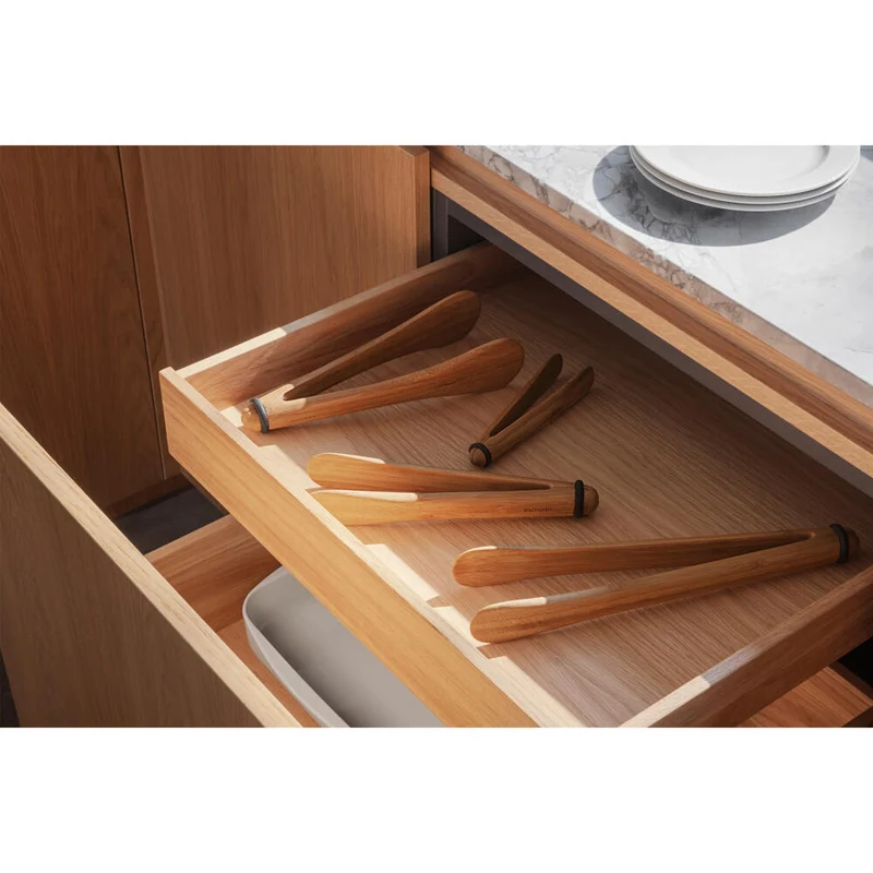 Eva Solo Nordic Kitchen Salatzange, Servierzange, Bambus, Silikon, Bamboo, 26 cm, 530477