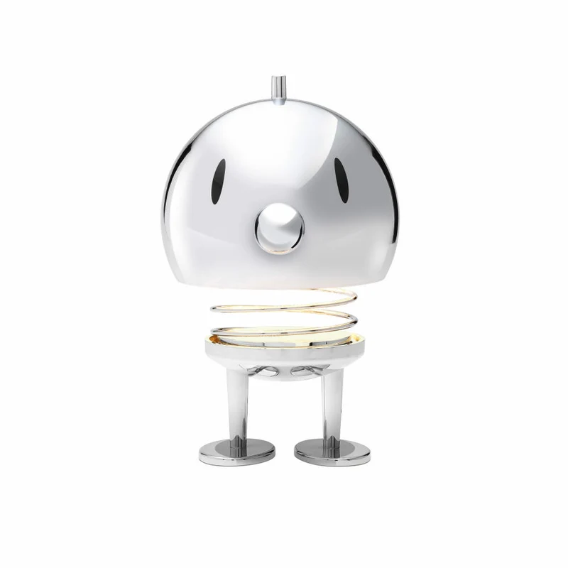 Hoptimist LED-Lampe XL Chrome, Leuchte, ABS-Kunststoff, Stahl, Chromfarben, 23 cm, 31990