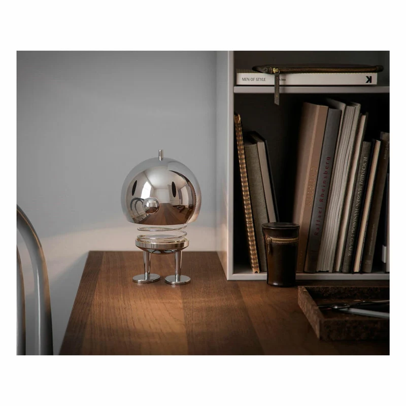 Hoptimist LED-Lampe XL Chrome, Leuchte, ABS-Kunststoff, Stahl, Chromfarben, 23 cm, 31990