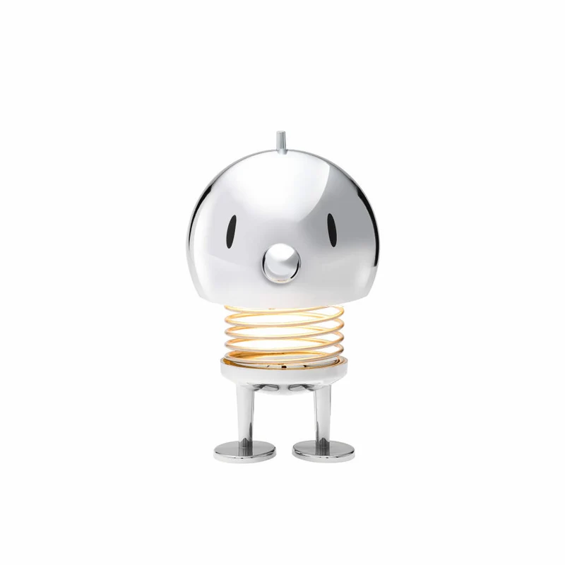 Hoptimist LED-Lampe L Chrome, Leuchte, ABS-Kunststoff, Stahl, Chromfarben, 15 cm, 32945