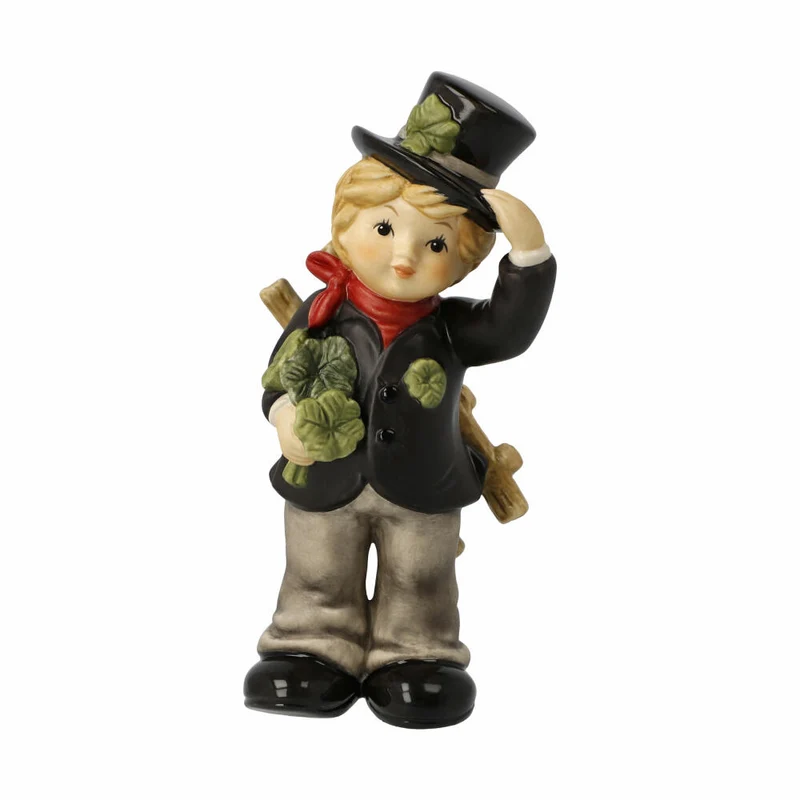 Goebel Figur Schornsteinfeger Neuer Tag neues Glück, Steingut, Bunt, 13.5 cm, 10638421