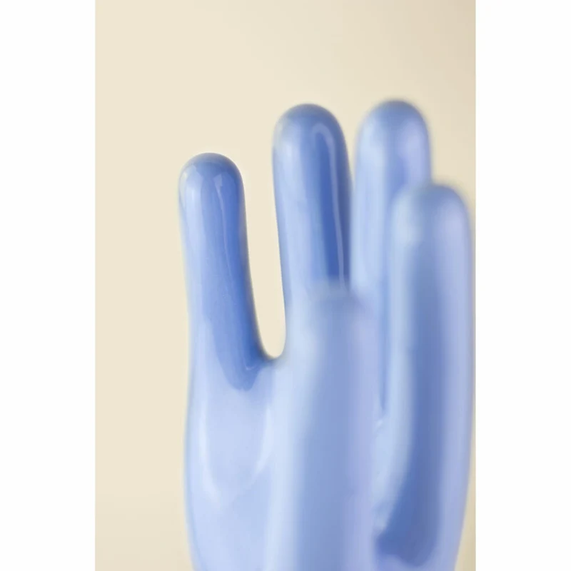 Donkey Products Schmuckhalter Arts of Parts Hand groß, Schmuckständer, Steingut, Blau, 12 x 7.5 x 30 cm, 211010