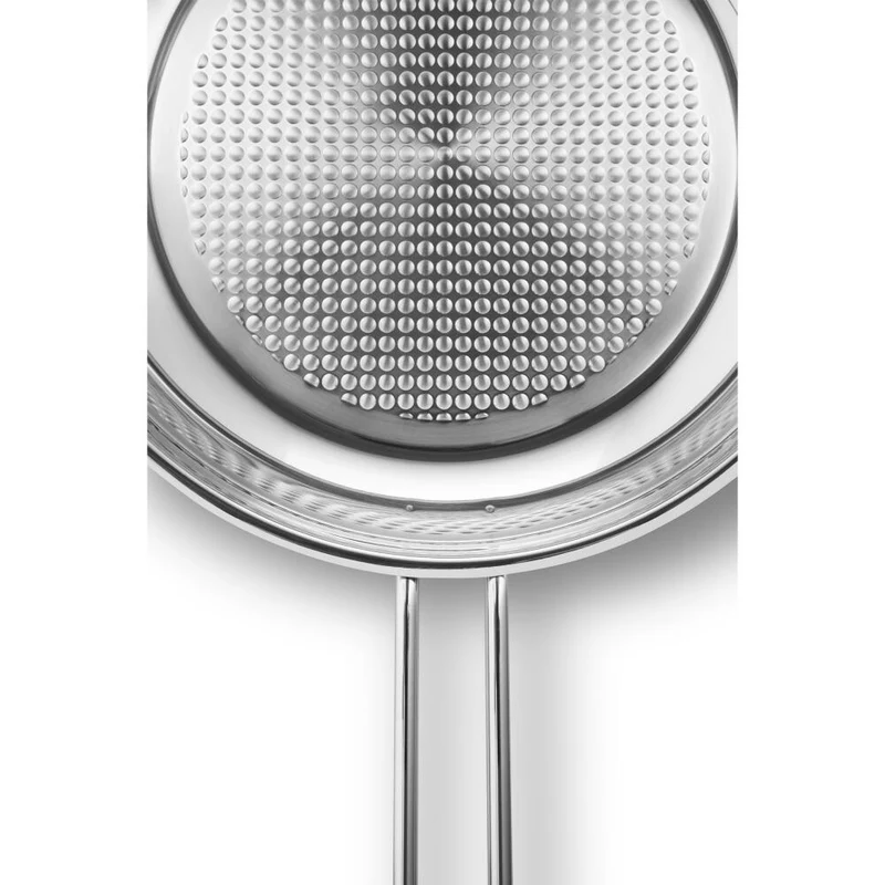 Eva Trio Stainless Steel Bratpfanne Honeycomb, Pfanne, Induktionsgeeignet, Aluminium, Edelstahl, Polished Steel, 28 cm, 303328