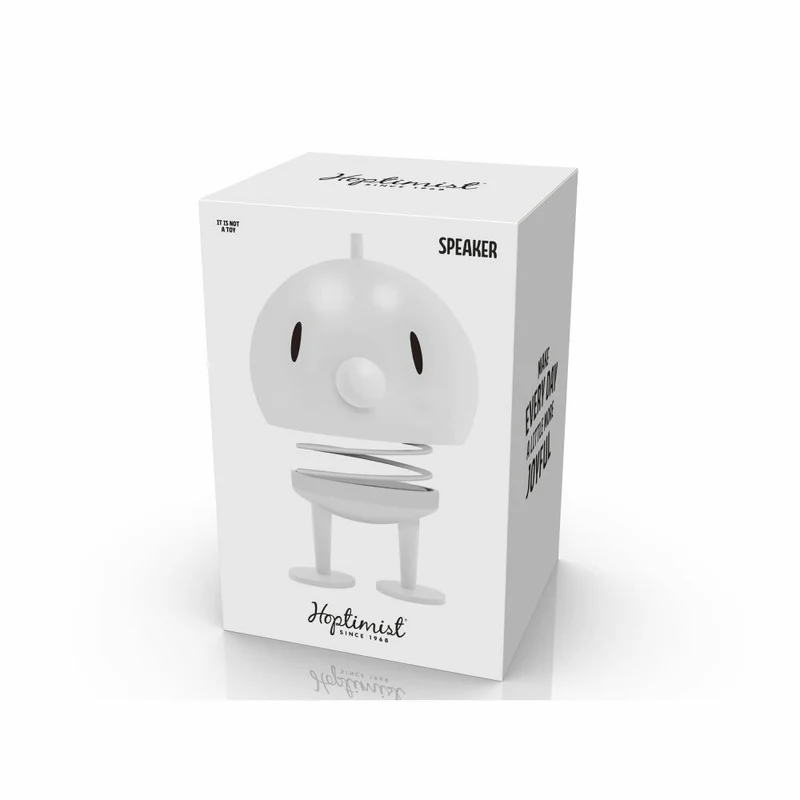 Hoptimist Lautsprecher Speaker XL Soft White, ABS-Kunststoff, Stahl, Weiß, 23 cm, 33145