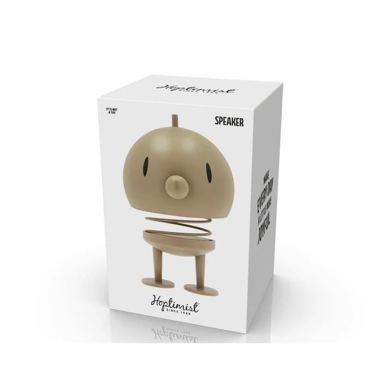 Hoptimist Lautsprecher Speaker XL Soft Latte, ABS-Kunststoff, Stahl, Beige, 23 cm, 33146
