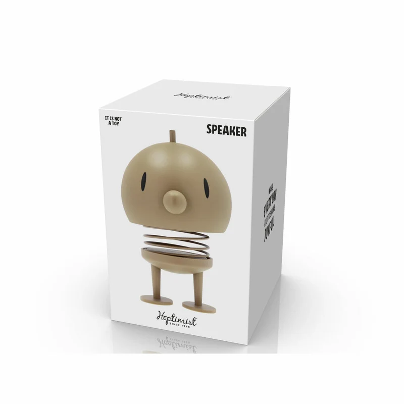 Hoptimist Lautsprecher Speaker L Soft Latte, ABS-Kunststoff, Stahl, Beige, 23 cm, 33160