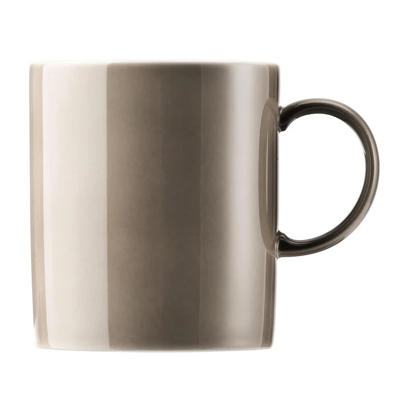 Thomas Sunny Day Becher mit Henkel, Kaffeetasse, Porzellan, Greige / Grau Beige, Spülmaschinenfest, 300 ml, 15505