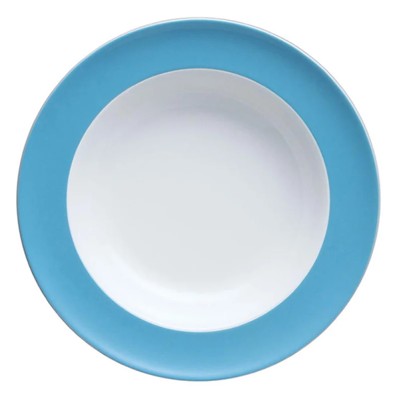 Thomas Sunny Day Speiseteller, Grillteller, Teller, Porzellan, Waterblue / Blau, Spülmaschinenfest, 27 cm, 10227
