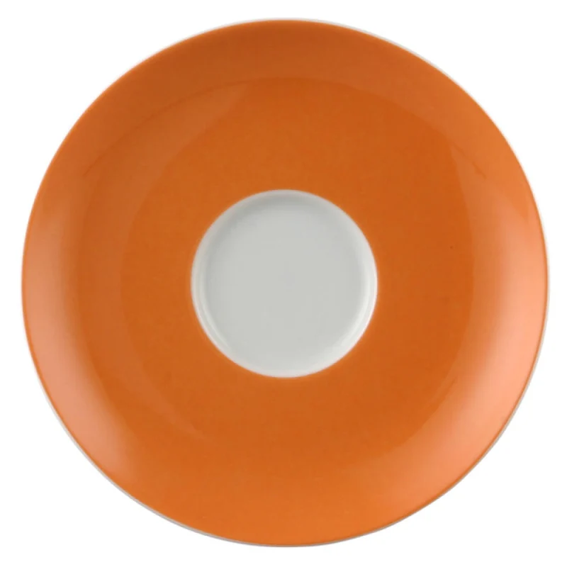 Thomas Sunny Day Untertasse für Kaffeetasse / Teetasse, Porzellan, Orange, Spülmaschinenfest, 14.5 cm, 14741