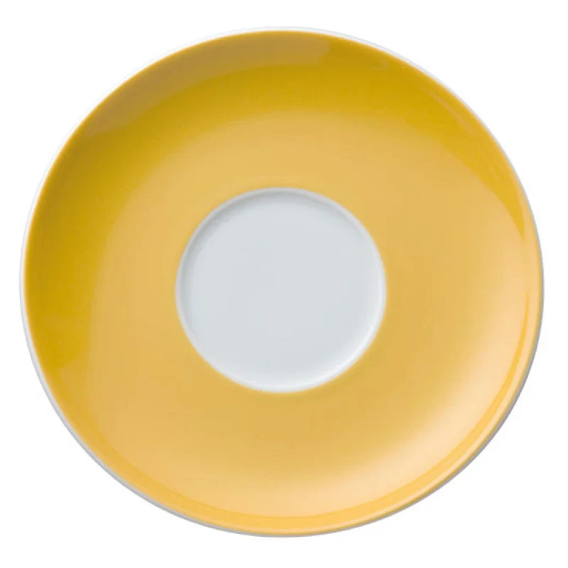 Thomas Sunny Day Untertasse für Cappuccinotasse / Jumbotasse, Porzellan, Yellow / Gelb, Spülmaschinenfest, 16.5 cm, 14671