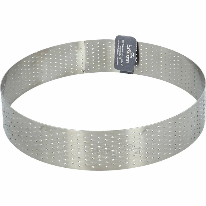Birkmann Premium Baking Back- und Tortenring, Backring, Backform, Perforiert, Edelstahl, Ø 20 cm, Höhe 4 cm, 265967