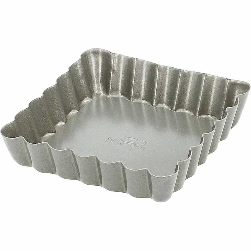 Birkmann Bakers Best Mini-Tarteform, mit losem Boden, Backform, Kuchenform, Karbonstahl, 10 x 10 cm, 886551