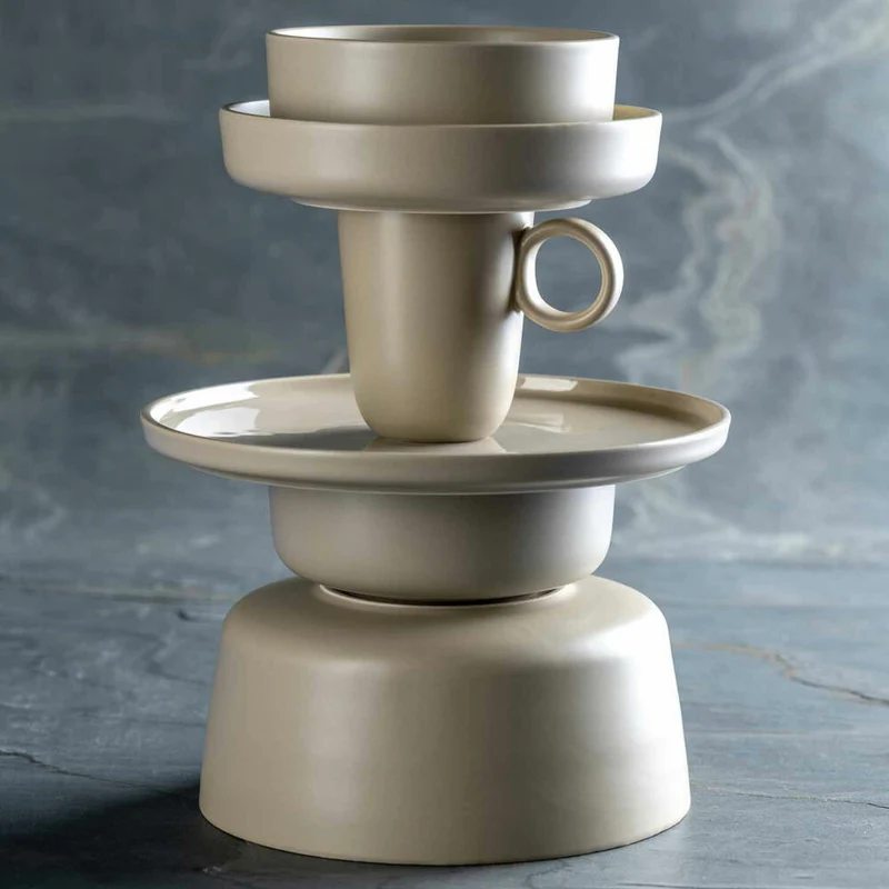 Leonardo Keramiktasse ROMA, Tasse, Becher, Keramik, Beige, 330 ml, 026366