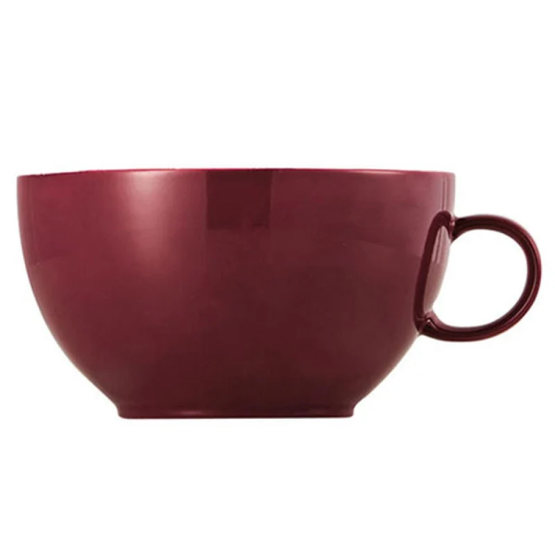 Thomas Sunny Day Cappuccinotasse, Obertasse, Porzellan, Fuchsia / Rot, Spülmaschinenfest, 380 ml, 14672