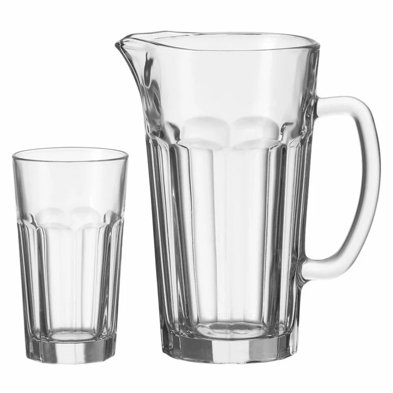 Leonardo Rock, 7tlg. Set, 6 große Becher & Krug, Glas, 22499