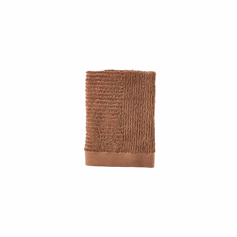 Zone Denmark Handtuch Classic Terracotta, 100% Baumwolle, Rot, 50 x 70 cm, 31566