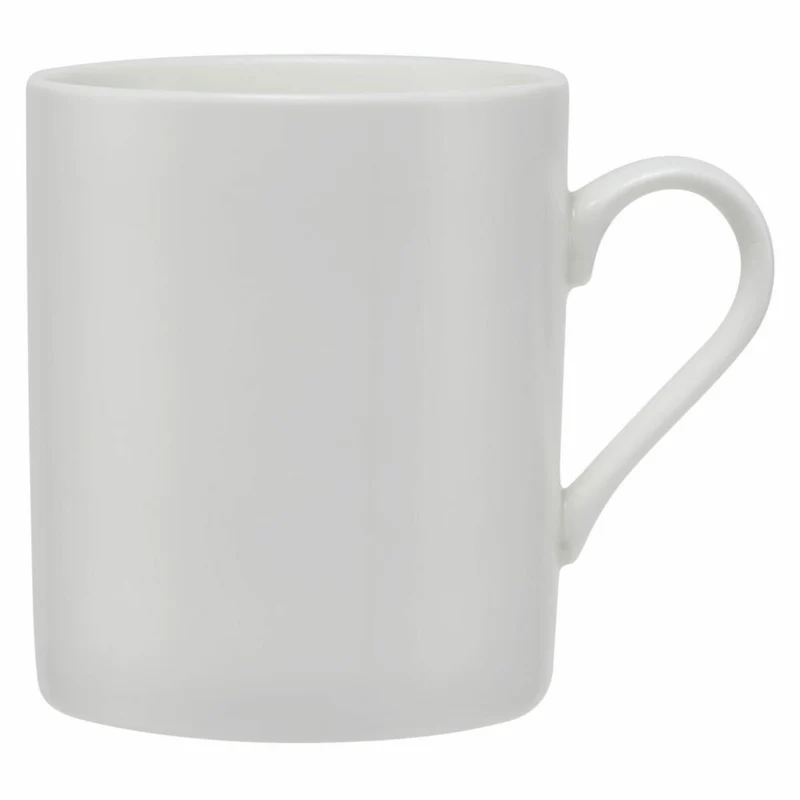 Maxwell & Williams Becher White Basics zylindrisch, Tasse, Porzellan, Weiß, 300 ml, WBA0005