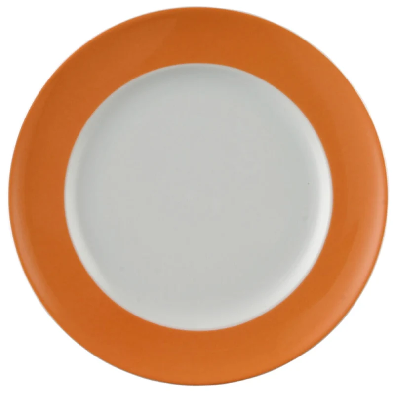 Thomas Sunny Day Frühstücksteller, Kuchenteller, Teller, Porzellan, Orange, Spülmaschinenfest, 22 cm, 10222