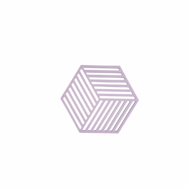 Zone Denmark Untersetzer Hexagon Lupine, Silikon, Lila, 16 x 14 cm, 31601