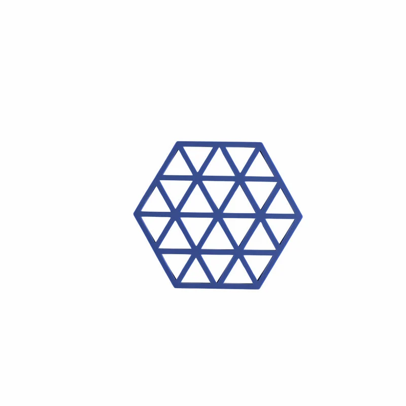 Zone Denmark Untersetzer Triangles Indigo, Silikon, Blau, 16 x 14 cm, 31602
