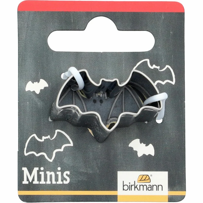 Birkmann Mini-Ausstechform Fledermaus, Ausstecher, Plätzchenform, Keks, Plätzchen, Edelstahl, 3 cm, 152786
