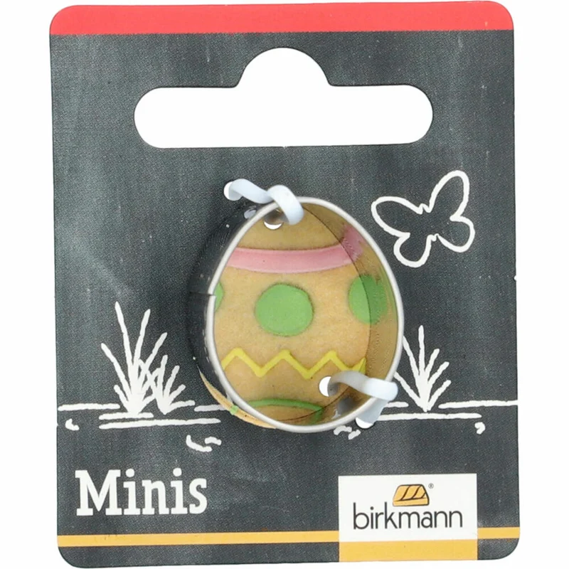 Birkmann Mini-Ausstechform Ei, Ausstecher, Plätzchenform, Keks, Plätzchen, Edelstahl, 2.5 cm, 152854