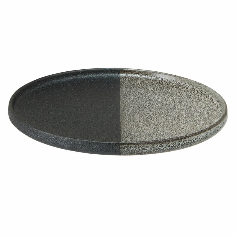 Maxwell & Williams Teller Umi mit hohem Rand, Porzellan, Grau-Schwarz, 21 cm, AX0562