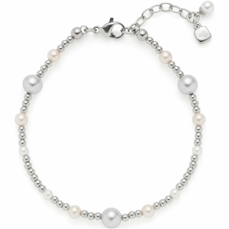 Leonardo Jewels Armband Elsana, Schmuckarmband, Armkette, Modeschmuck, Edelstahl, Perlen , 024334