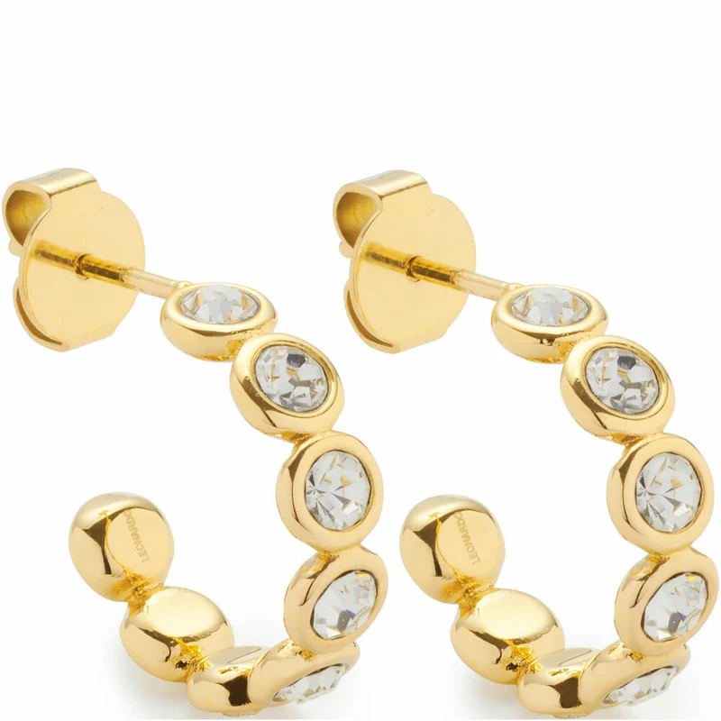 Leonardo Jewels Ohrstecker Cremona gold, Ohrring, Ohrschmuck, Schmuck, Edelstahl IP gold, Zirkonia, 024339