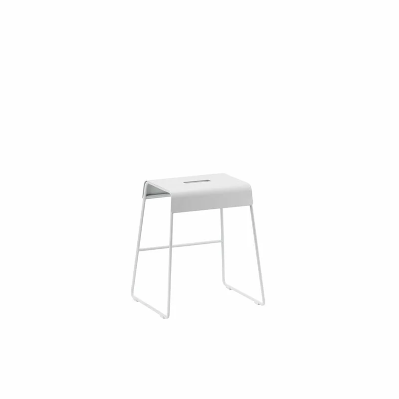 Zone Denmark Outdoor-Schemel A-Stool Soft Grey, Hocker, Stahl, Grau, 45 cm, 24499