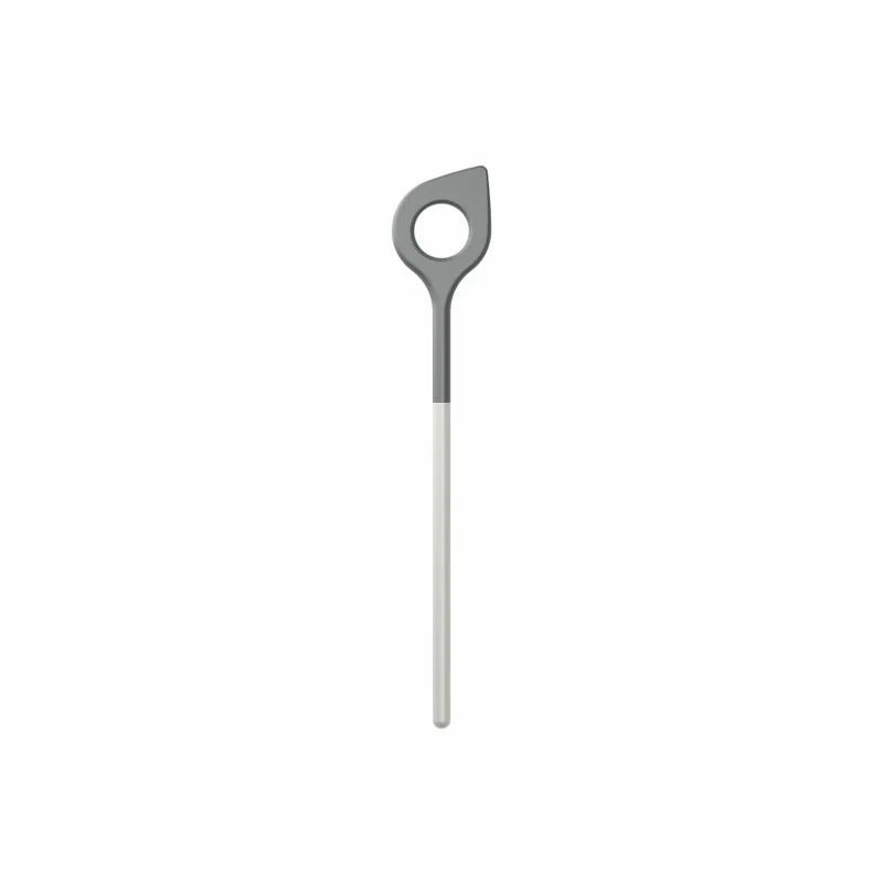 Rosti Kochlöffel mit Loch New Optima, Küchenhelfer, Nylon, Weiß, 31 cm, 32151