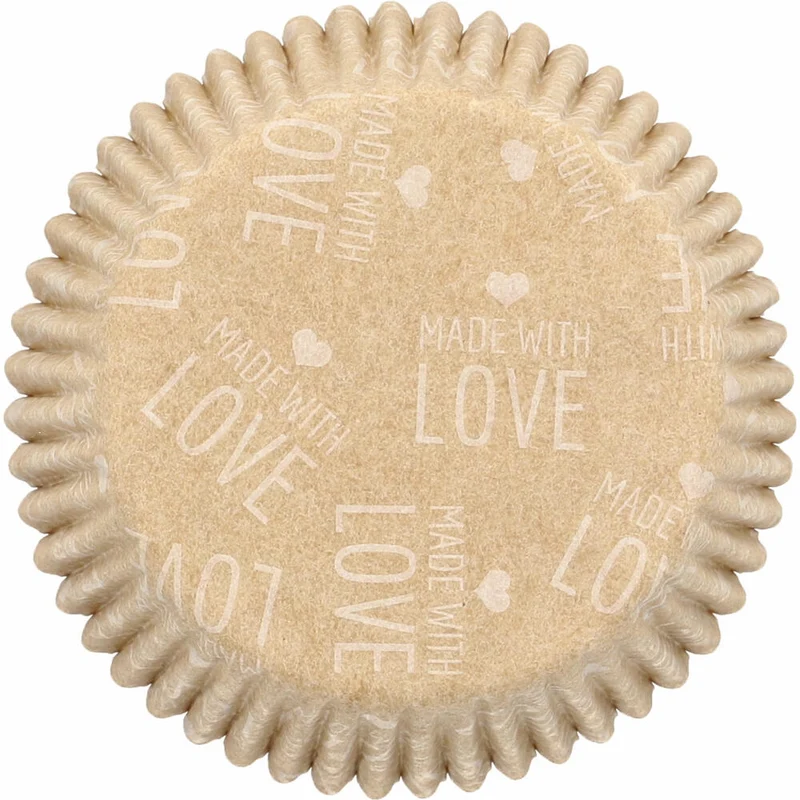 Birkmann Kraftpapierbackförmchen Ganzjahr, 75 Stück, Muffinbackförmchen, Papierbackförmchen, Papier, Ø 7 cm, 444942
