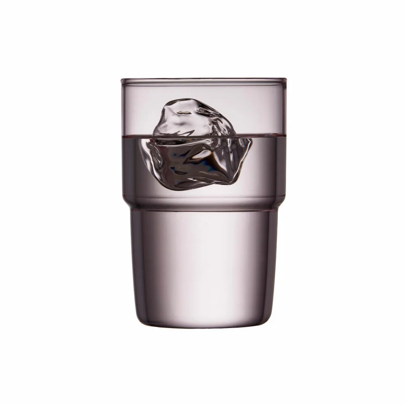 Lyngby Glas Trinkglas Torino 2er Set, Becher, Glas, Pink, 400 ml, 30199