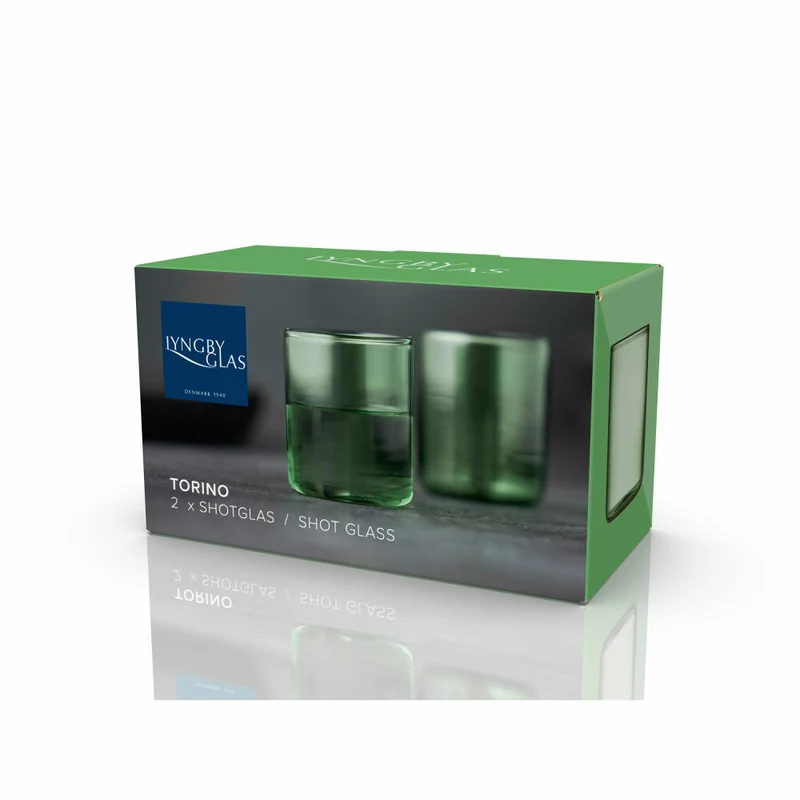 Lyngby Glas Messglas Torino 2er Set, Messbecher, Glas, Grün, 600 ml, 30201